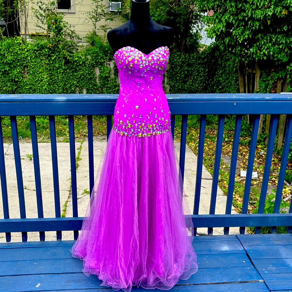 Purple prom dress NWT